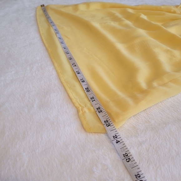 Bright Yellow Mini Ruffle Sweetheart Neck‎ Summer Sun Dress Size Small - Picture 11 of 14